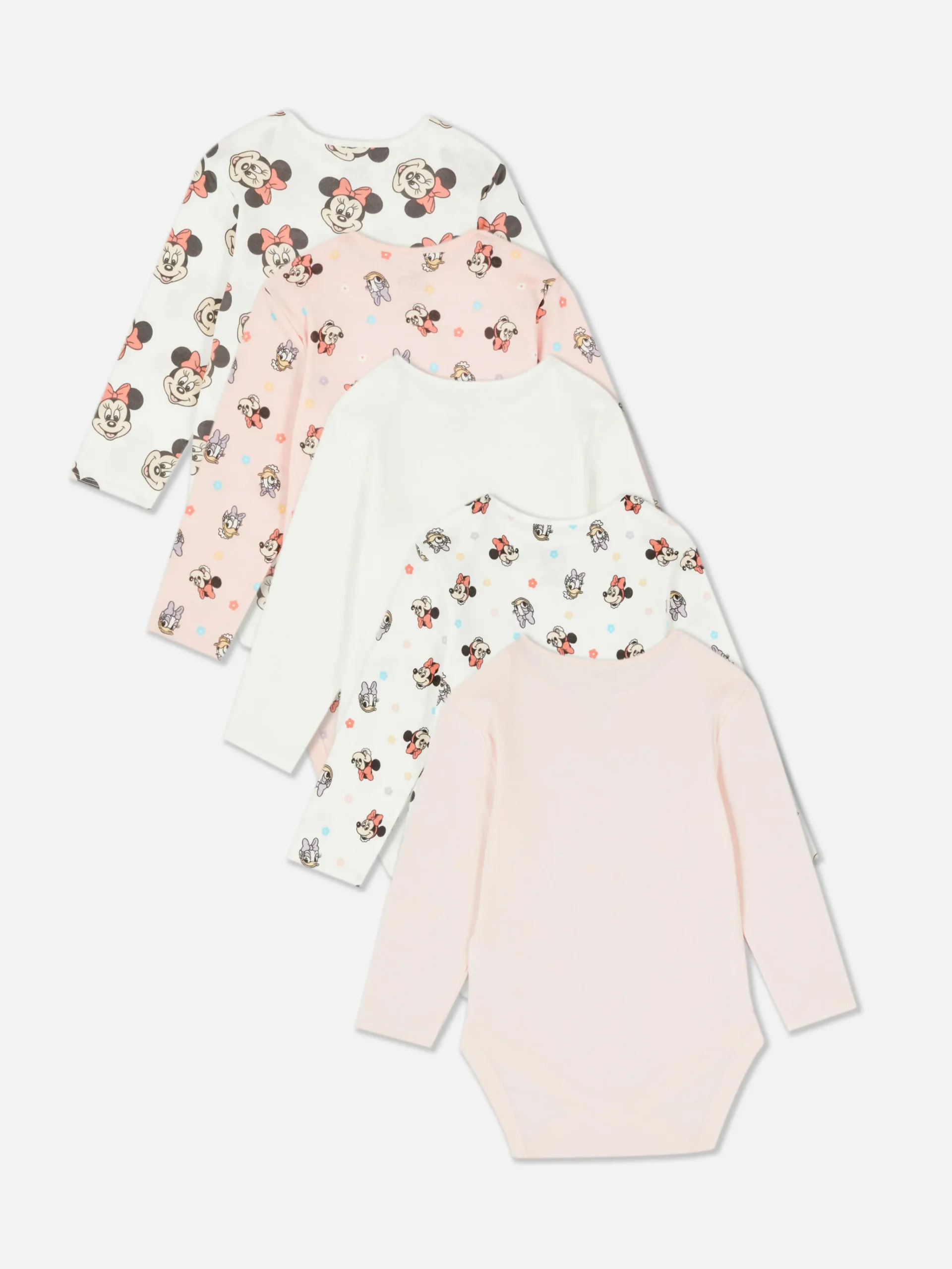 5-Pack Disney’s Minnie Mouse/Daisy Duck Bodysuits|Primark Discount