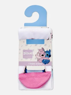 7-pack Disney’s Stitch And Angel Ankle Socks|Primark Online