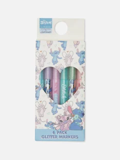 6-Pack Disney’s Stitch Glitter Marker Pens|Primark Discount