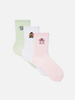 3-Pack Disney’s Toy Story Crew Socks|Primark Hot