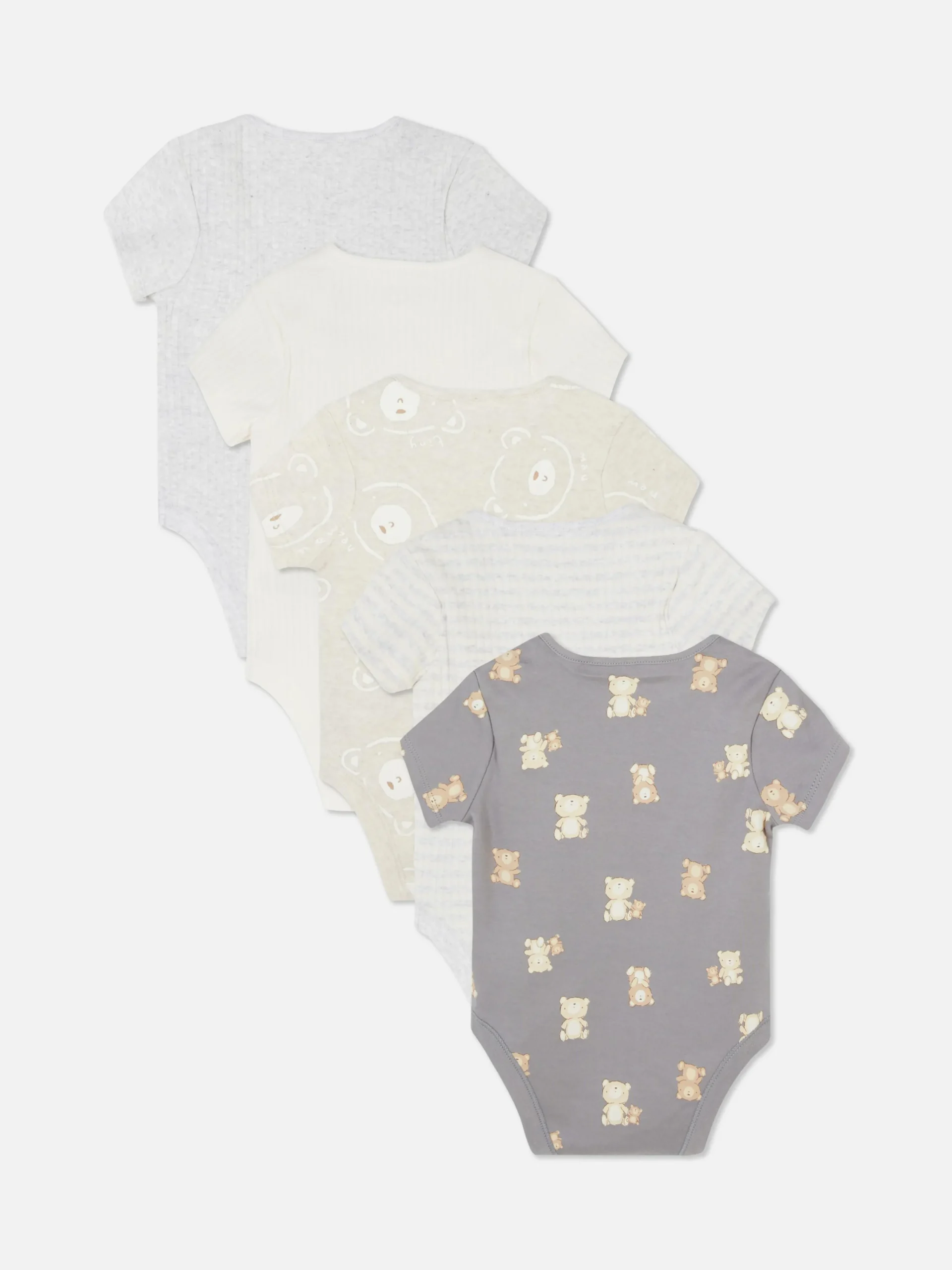 5-Pack Essential Bodysuits|Primark