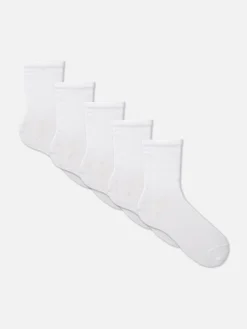 5-Pack Essential Crew Socks|Primark Clearance