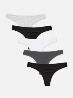 5-Pack Essential Thongs|Primark Online
