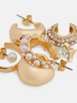 6-Pack Faux Pearl Cuff Earrings|Primark Outlet