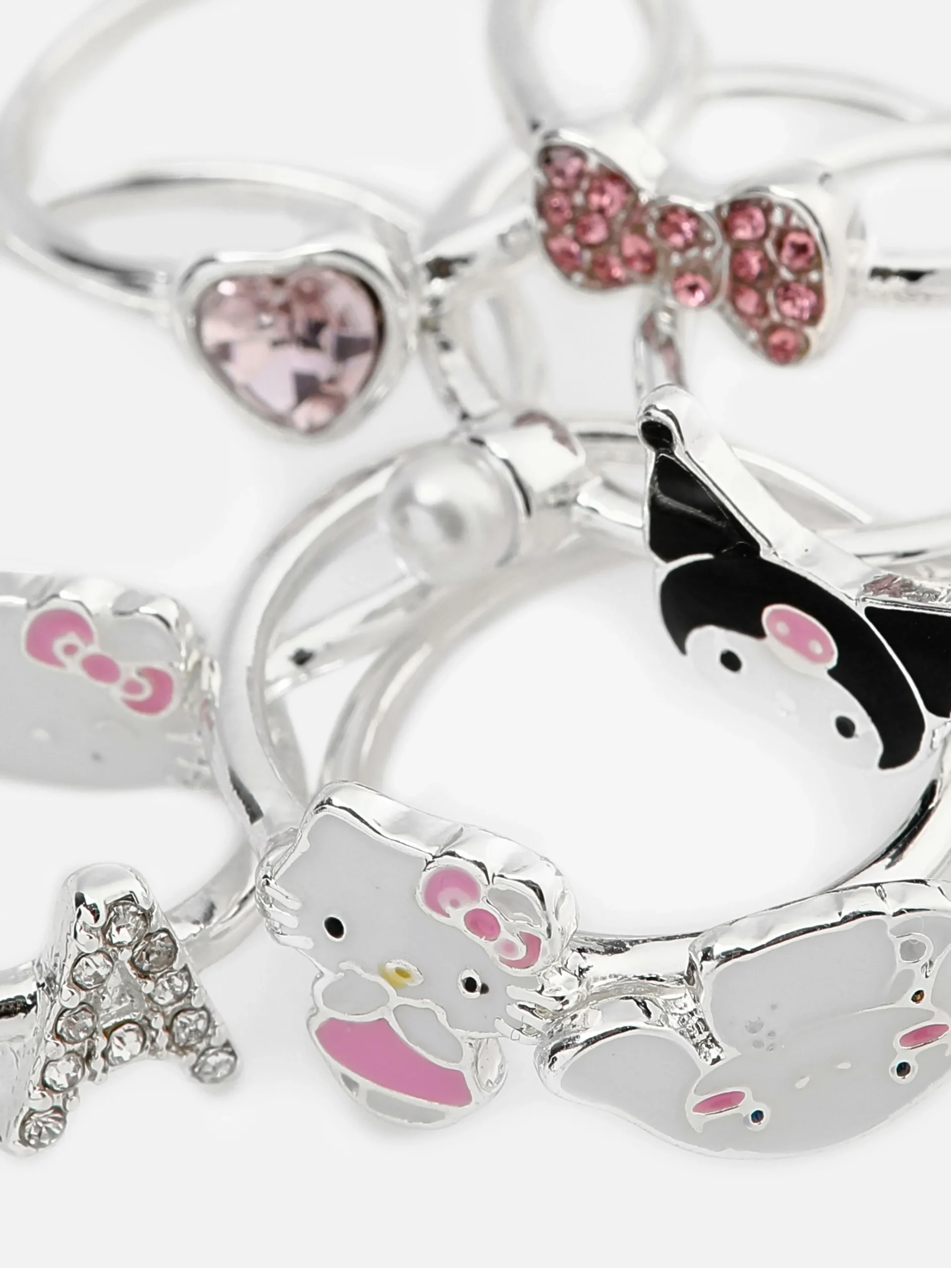 8-Pack Hello Kitty Rings|Primark Sale