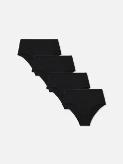 4-Pack High Waist Full Briefs|Primark New