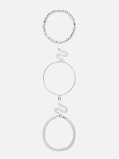 3-Pack Initial Infinity Anklets|Primark Outlet