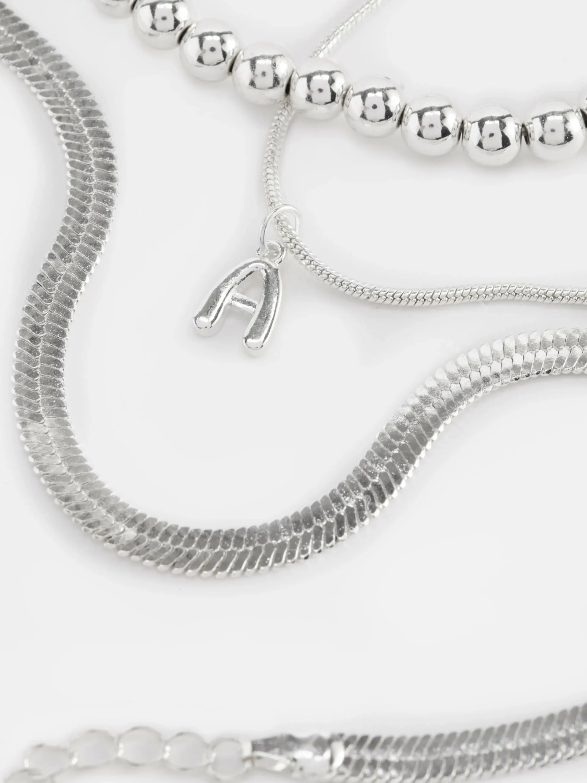 3-Pack Initial Infinity Anklets|Primark Outlet