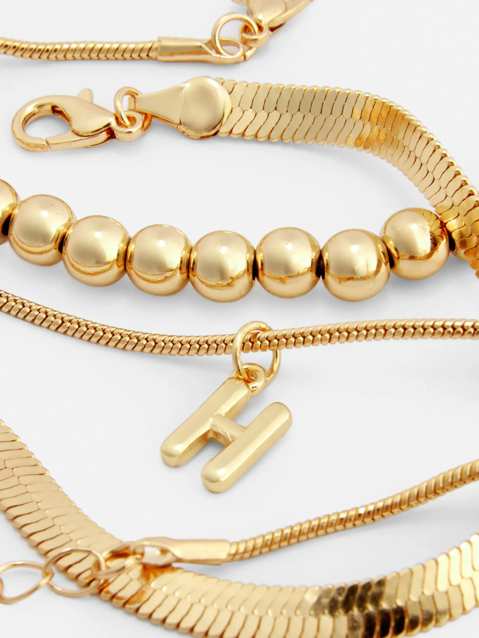 3-Pack Initial Infinity Anklets|Primark Outlet