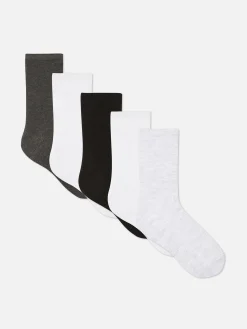 5-Pack Knit Crew Socks|Primark Hot
