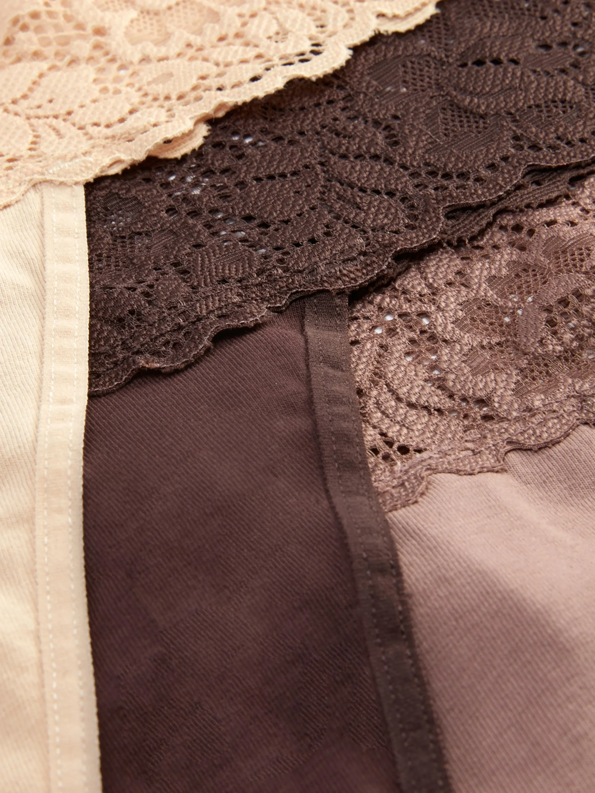3-Pack Lace Bandeau Thongs|Primark Outlet
