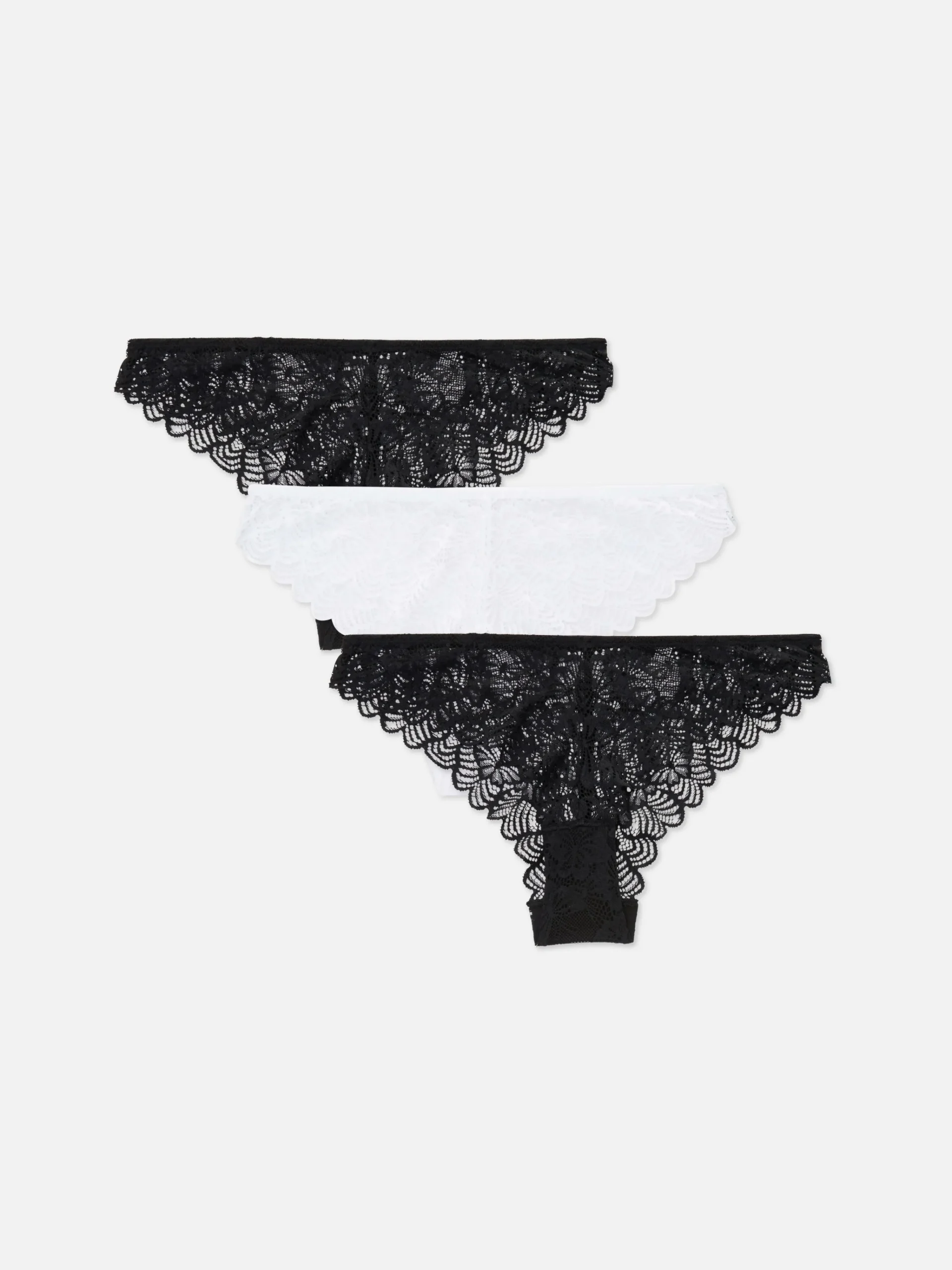 3-Pack Lace Brazilian Briefs|Primark Sale