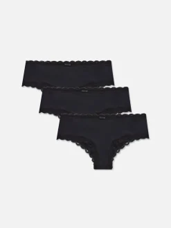 3-Pack Lace Trim Hipster Briefs|Primark Outlet