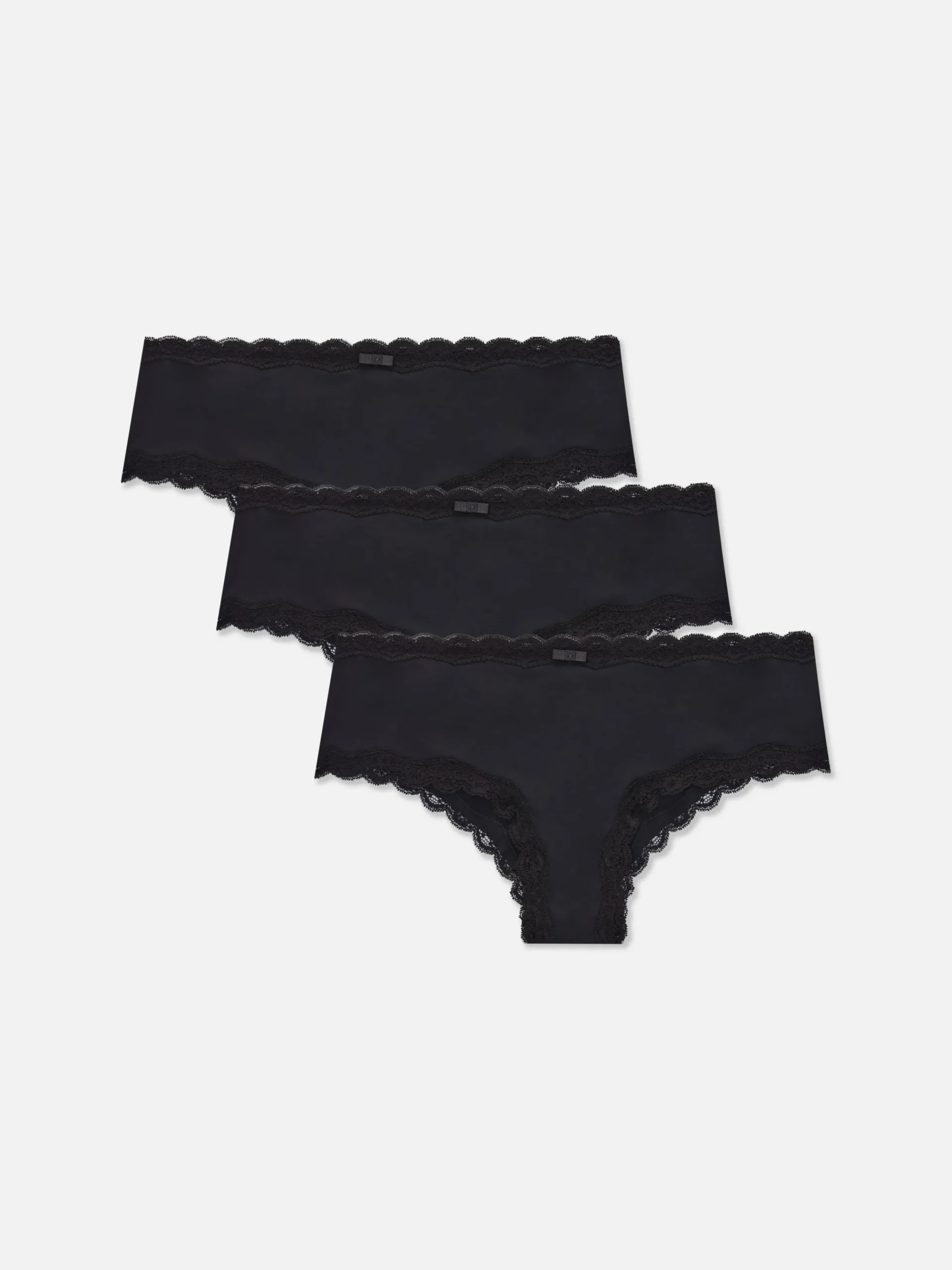 3-Pack Lace Trim Hipster Briefs|Primark Outlet