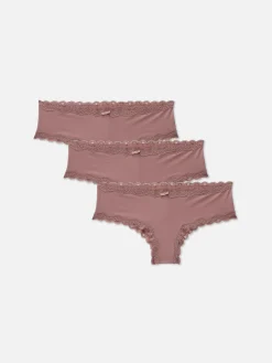 3-Pack Lace Trim Hipster Briefs|Primark Sale