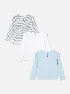 3-Pack Long Sleeve T-Shirts|Primark Discount