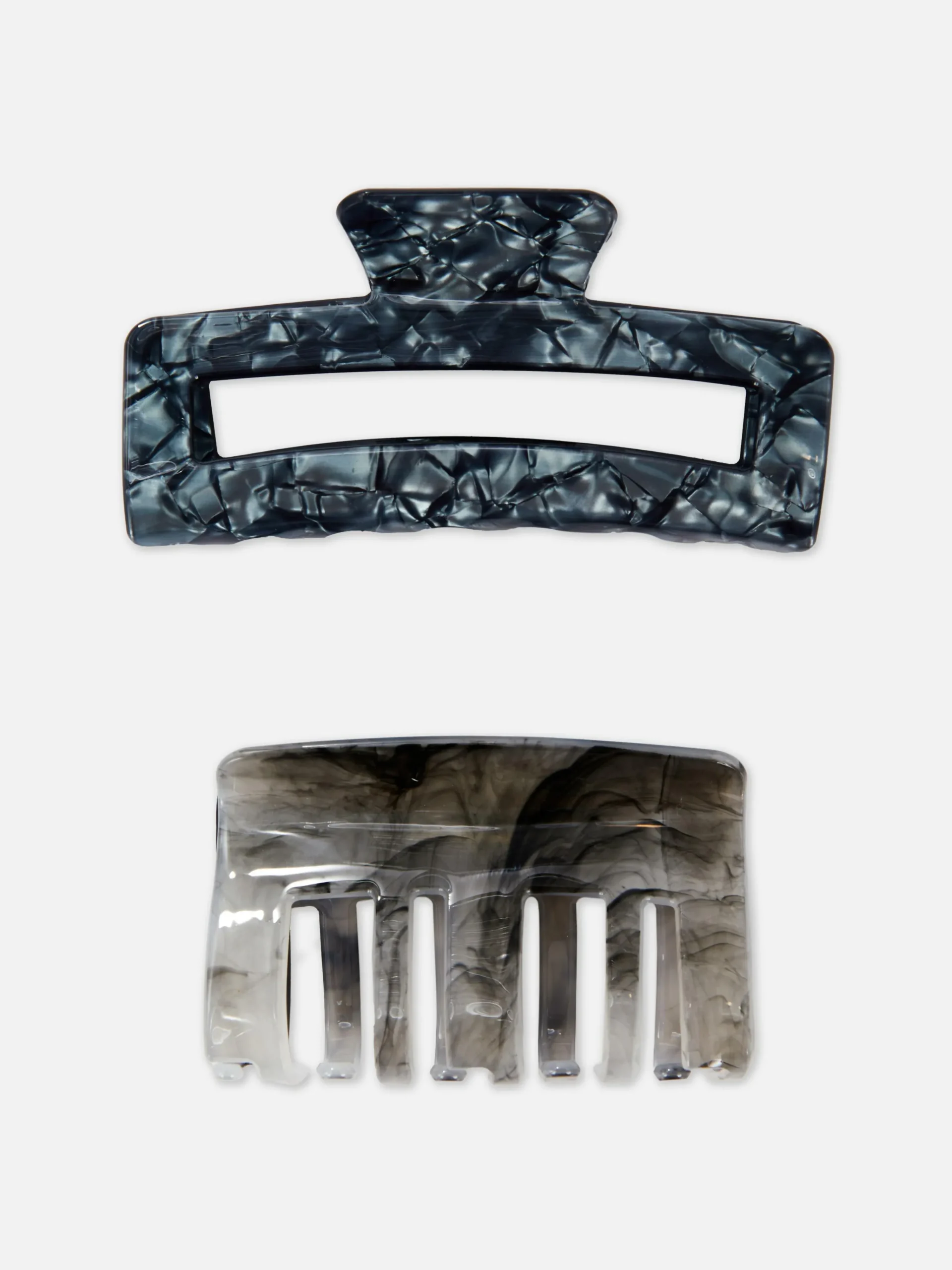 2-Pack Marble Claw Clips|Primark Outlet