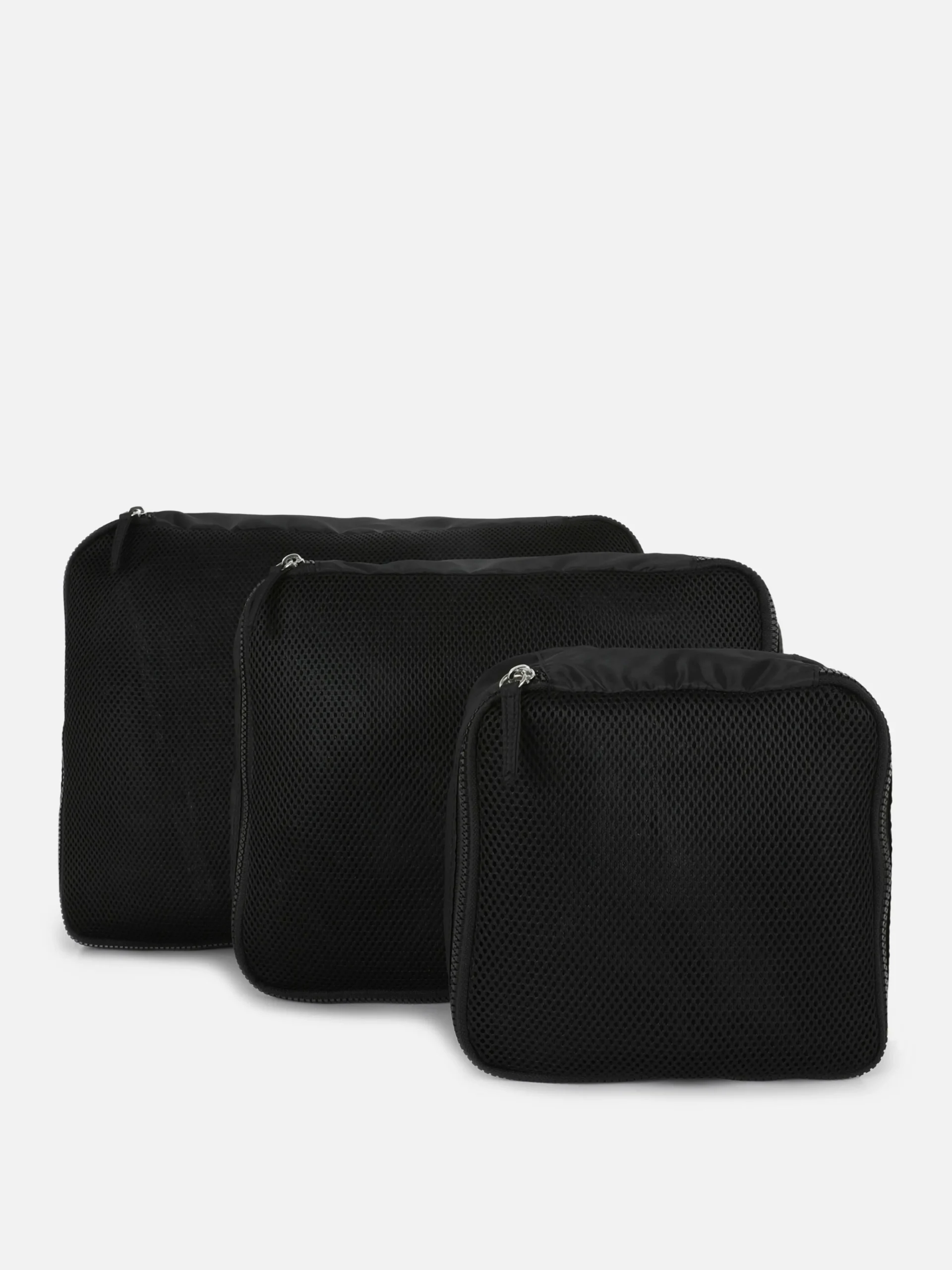 3-Pack Mesh Packing Cubes|Primark New