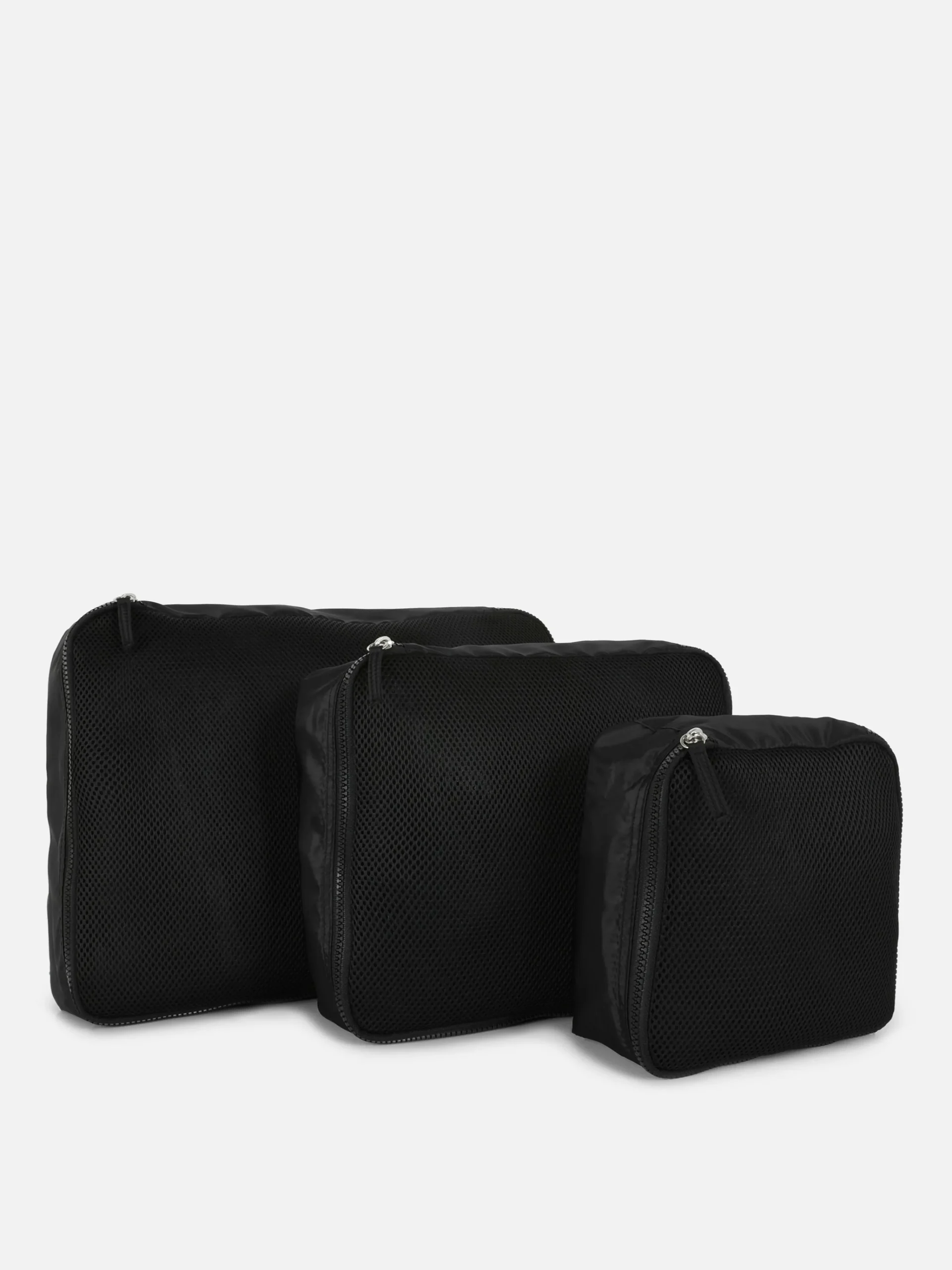 3-Pack Mesh Packing Cubes|Primark New