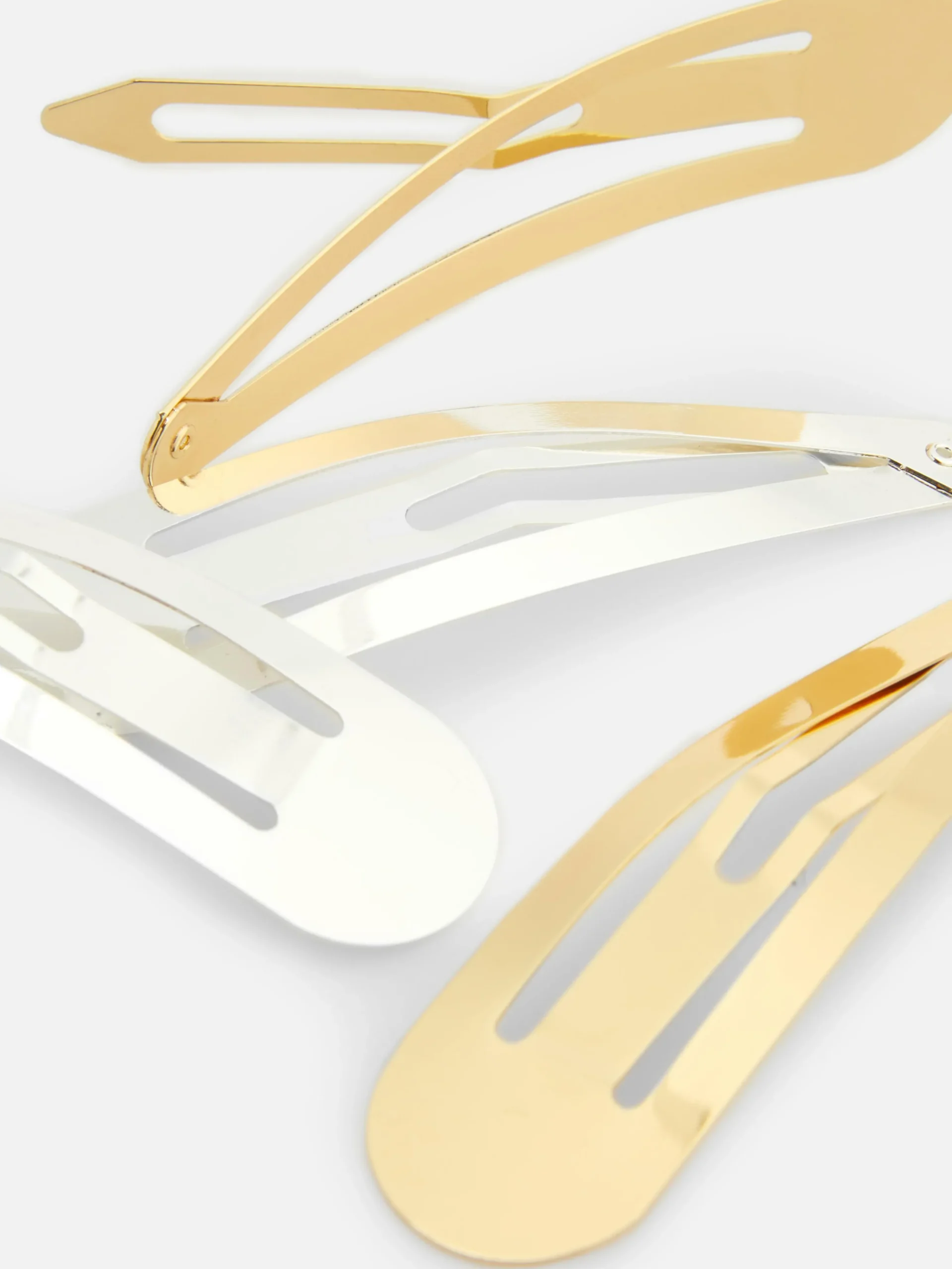 4-Pack Metal Snap Hair Clips|Primark New