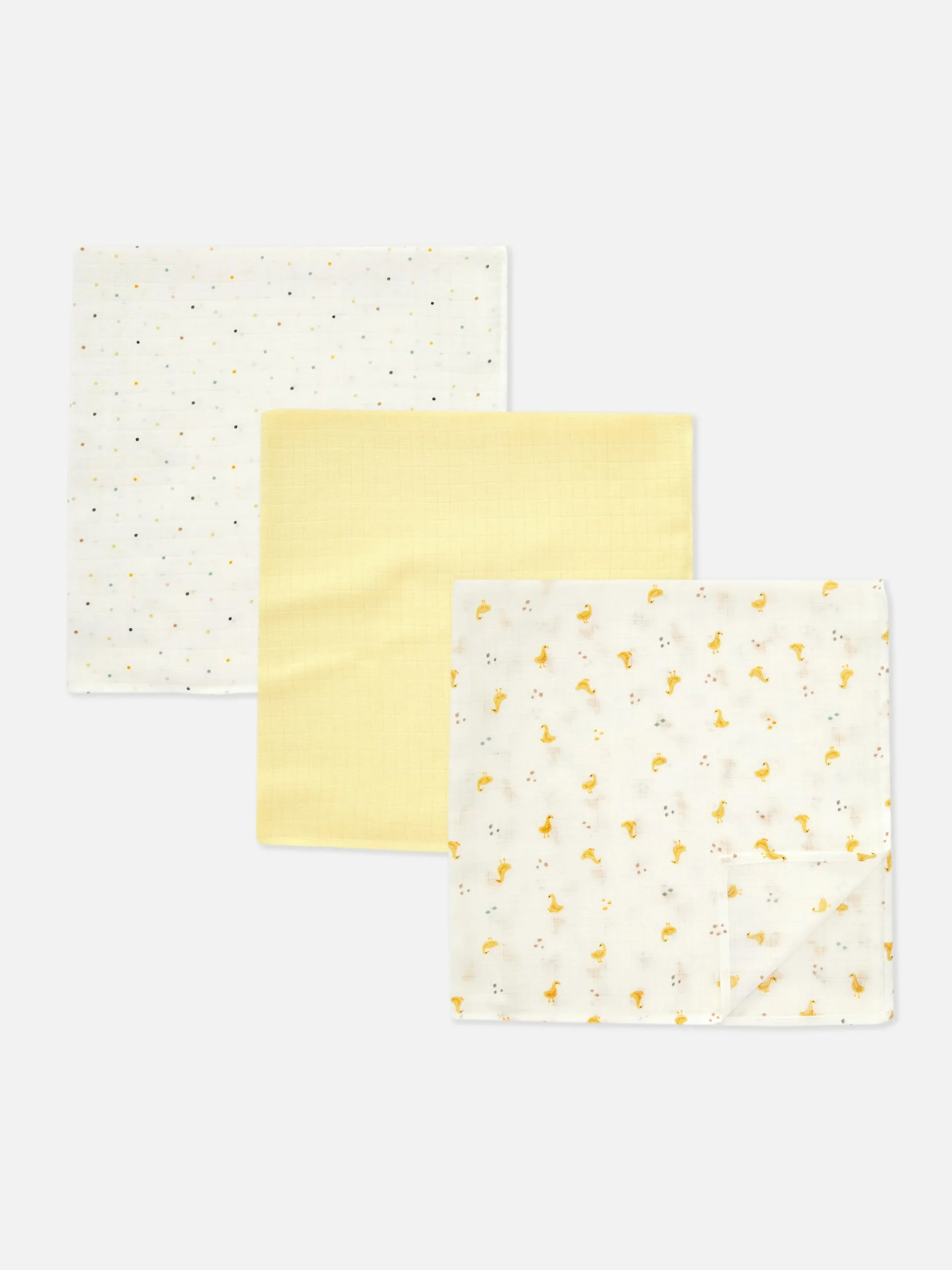3-Pack Mixed Muslin Squares|Primark Hot