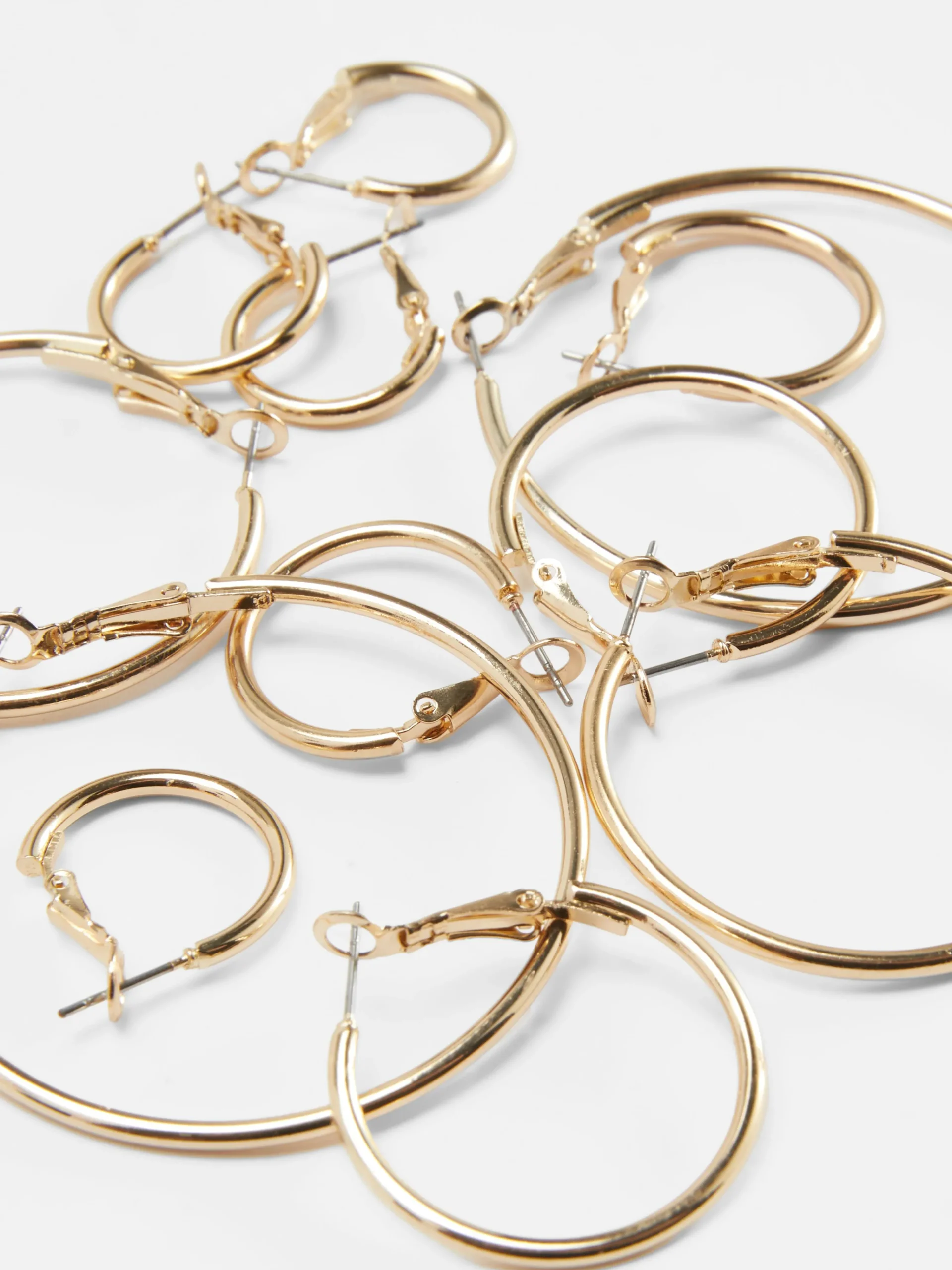 6-Pack Multi Size Hoop Earrings|Primark Outlet