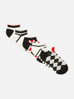 5-Pack Multi Sneaker Socks|Primark New