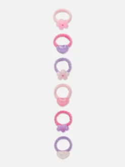 6-Pack Novelty Charm Hair Bands|Primark Discount
