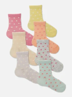 7-Pack Polka Dot Ankle Socks|Primark Discount