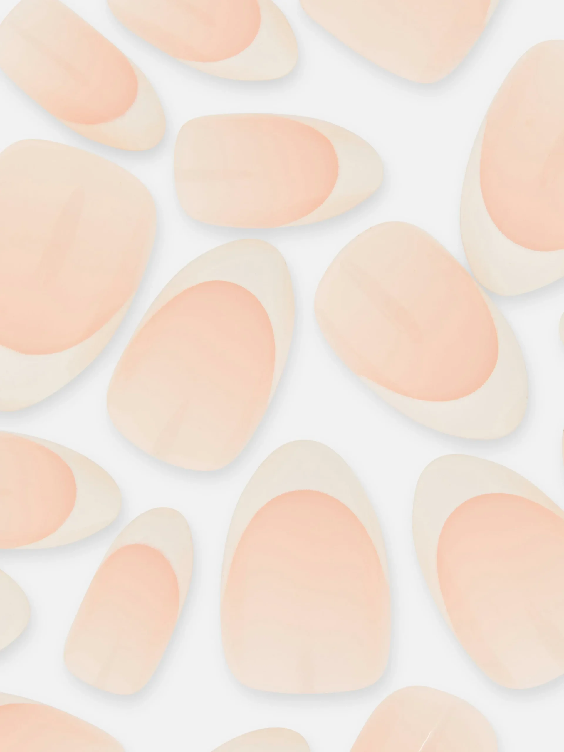 36-Pack PS Almond Gloss French Faux Nails|Primark Hot