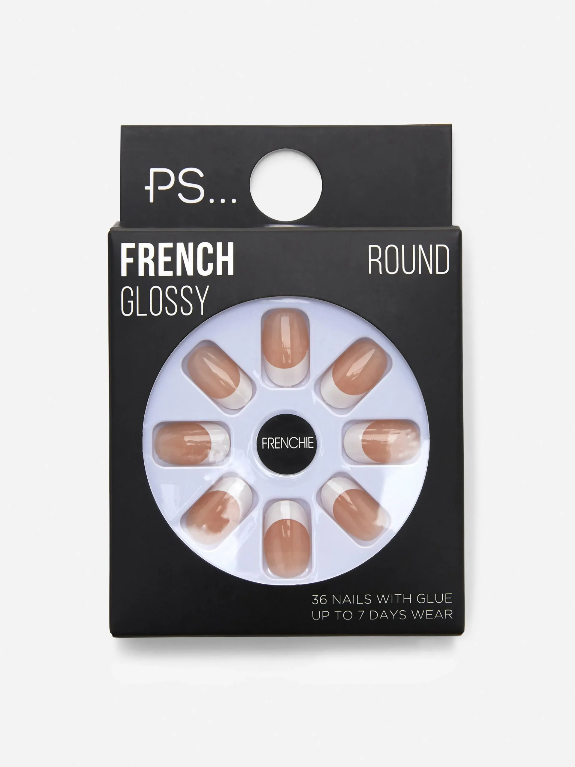 36-Pack PS French Round Faux Nails|Primark Online