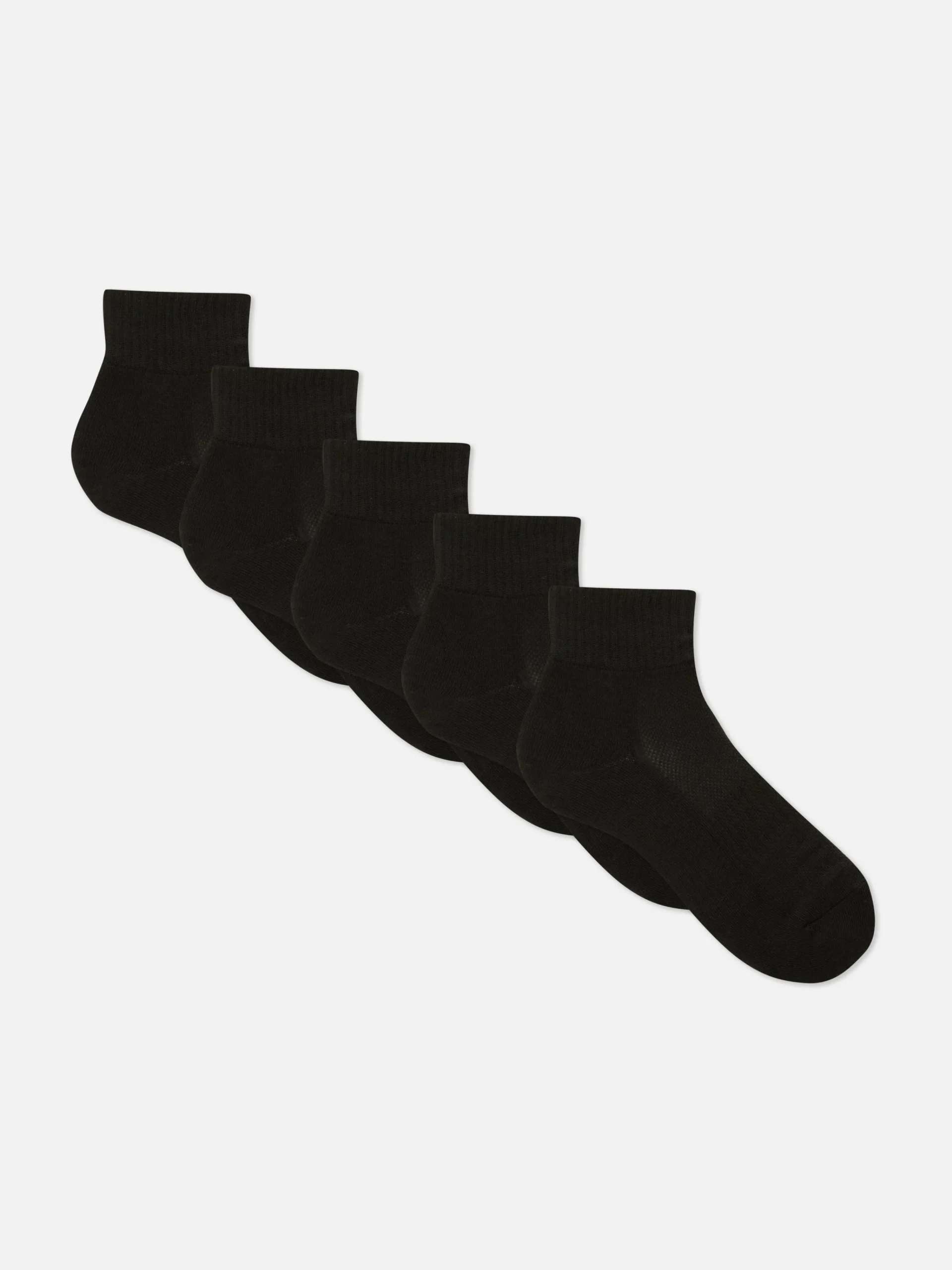 5-Pack Quarter Crew Socks|Primark Discount