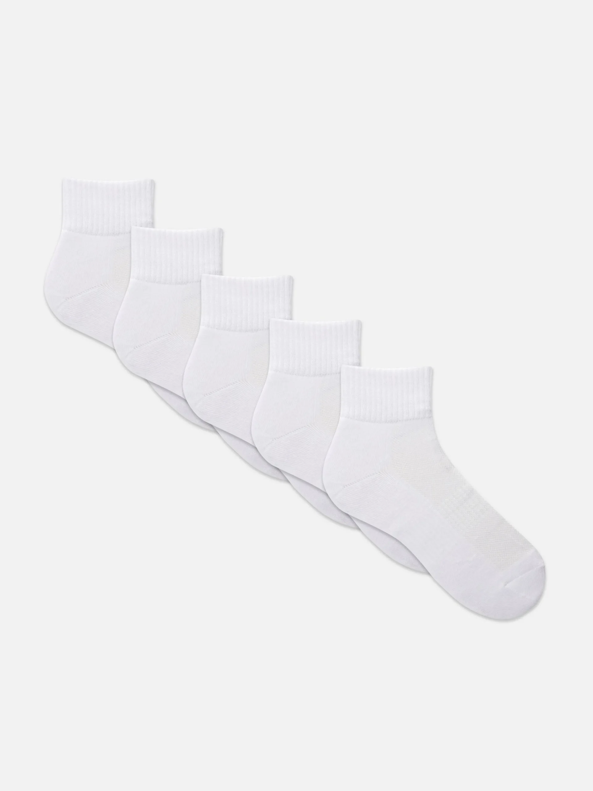 5-Pack Quarter Crew Socks|Primark Hot