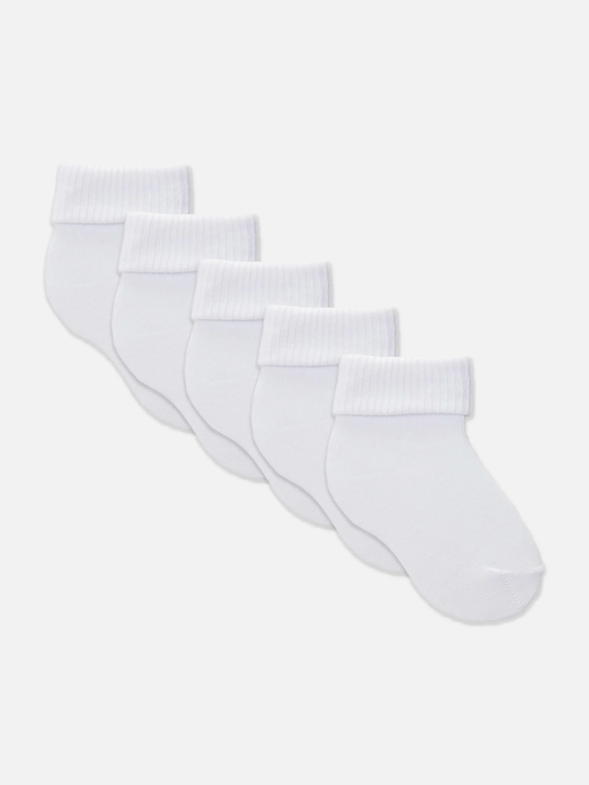 5-Pack Ribbed Hem Socks|Primark Sale