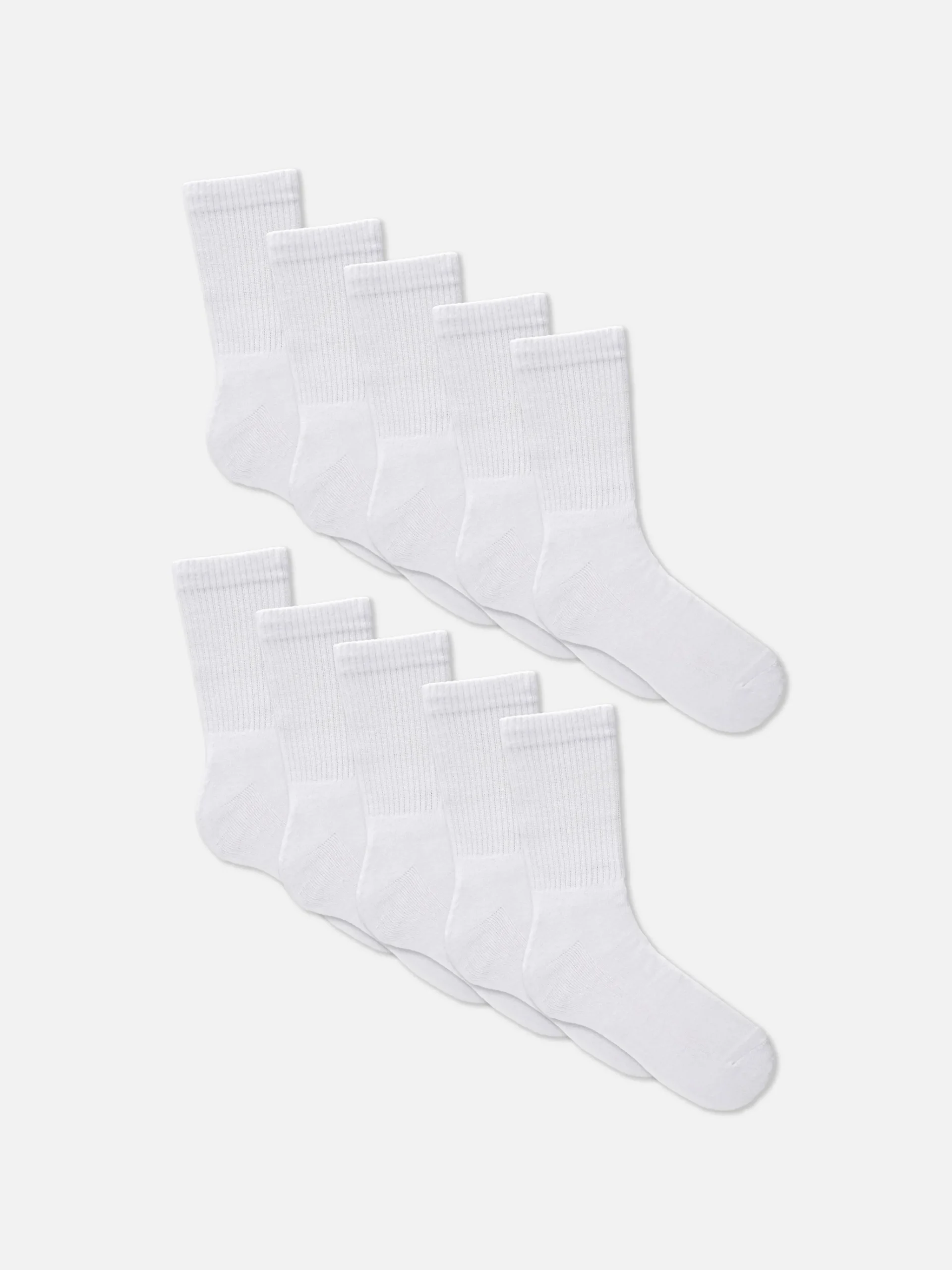 10-Pack Ribbed Sports Socks|Primark Sale