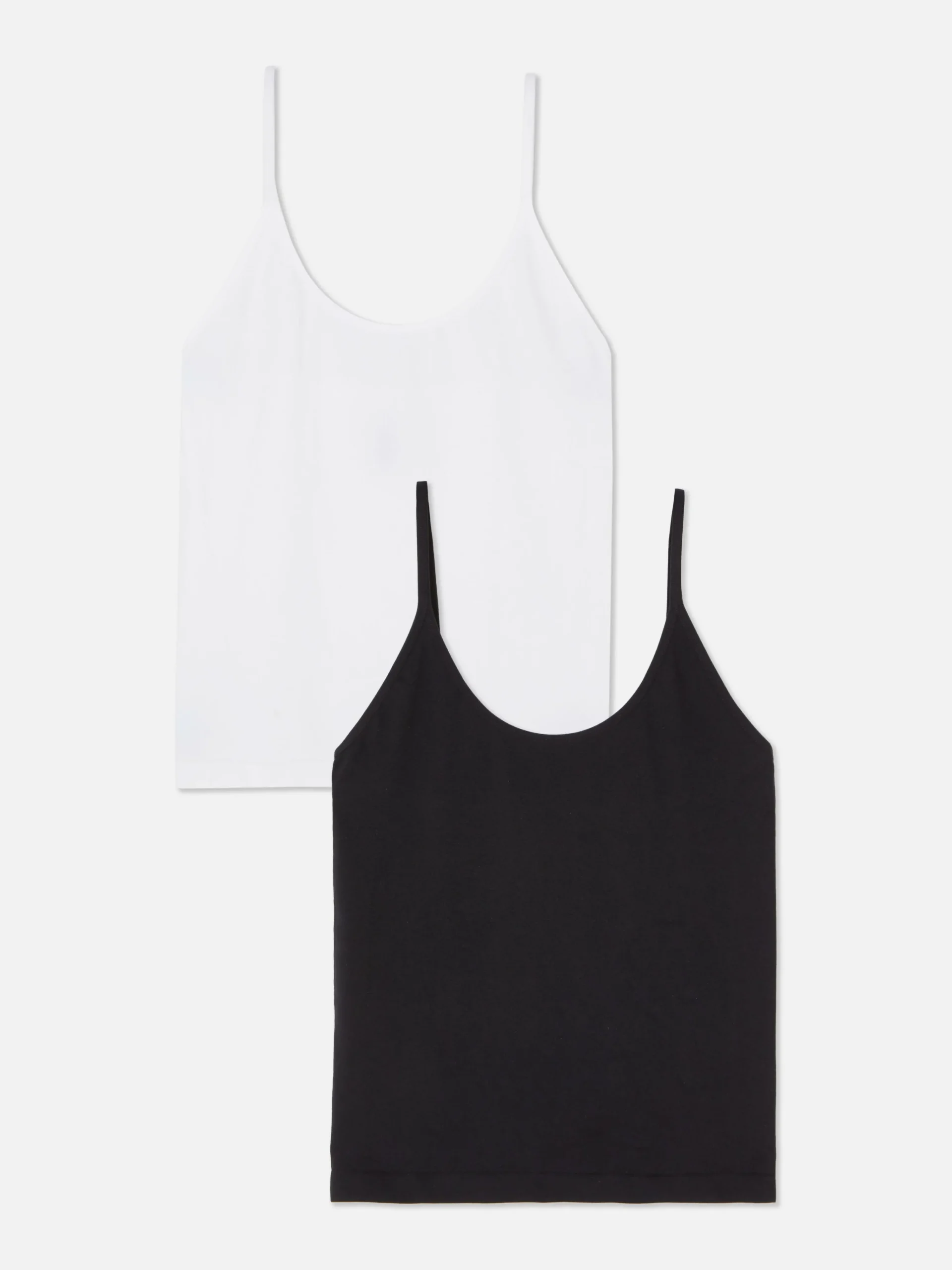 2-Pack Scoop Neck Camis|Primark