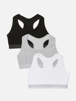 3-Pack Seamless Racerback Crop Tops|Primark Discount