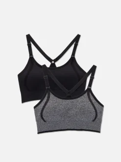 2-Pack Seamless Racerback Sports Bras|Primark Discount