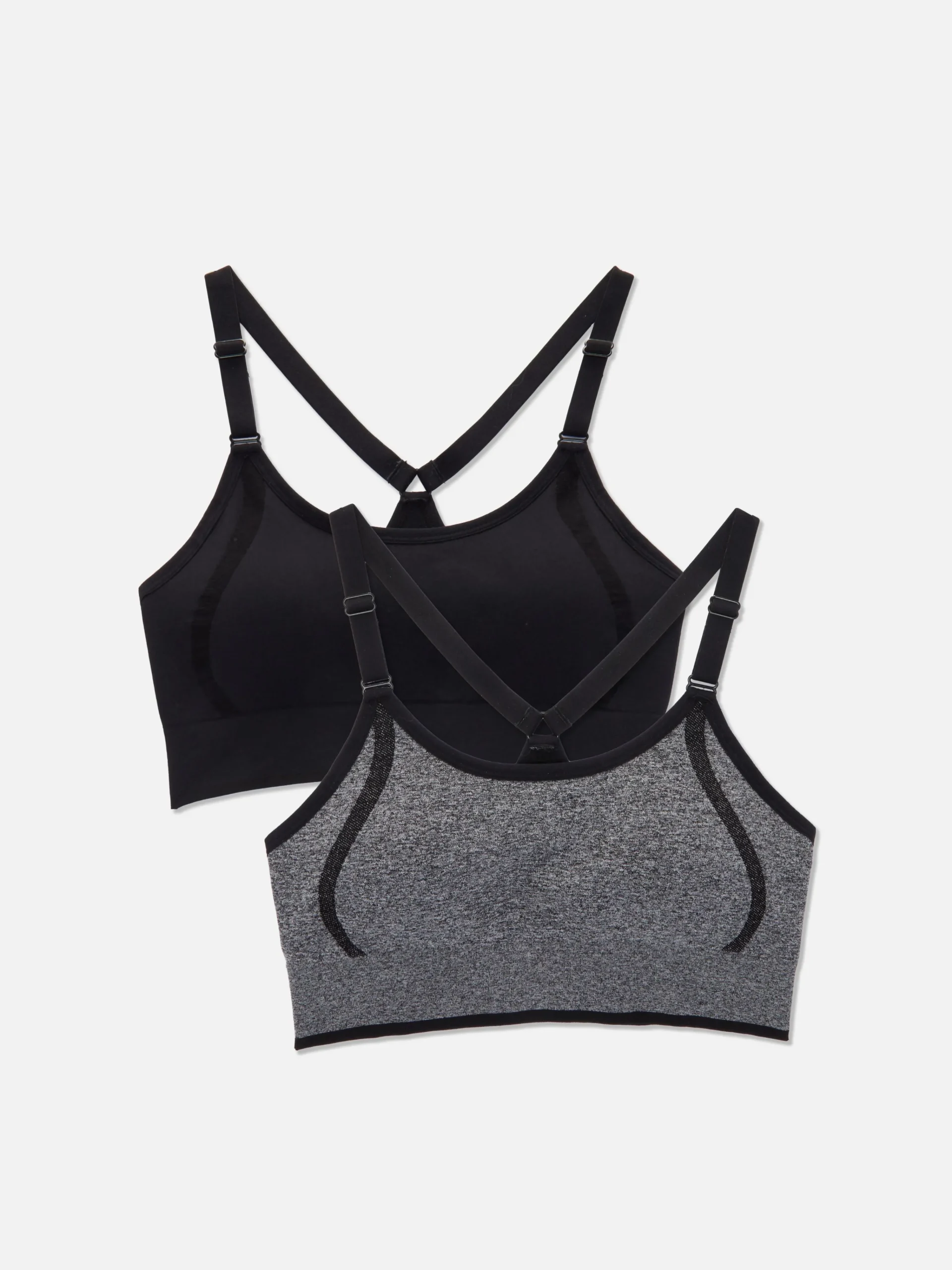 2-Pack Seamless Racerback Sports Bras|Primark Discount