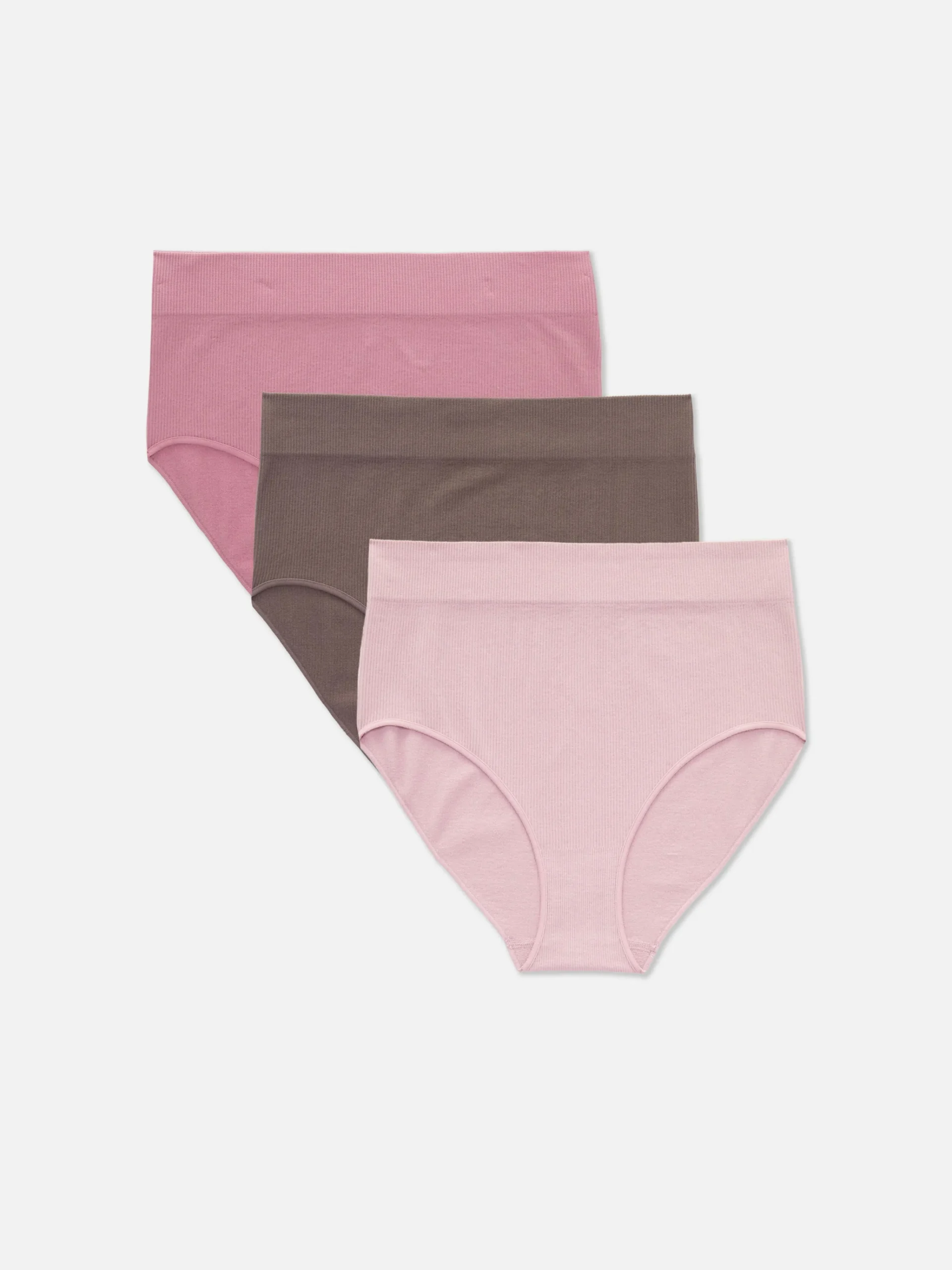 3-Pack Seamless Ribbed Full Briefs|Primark Online