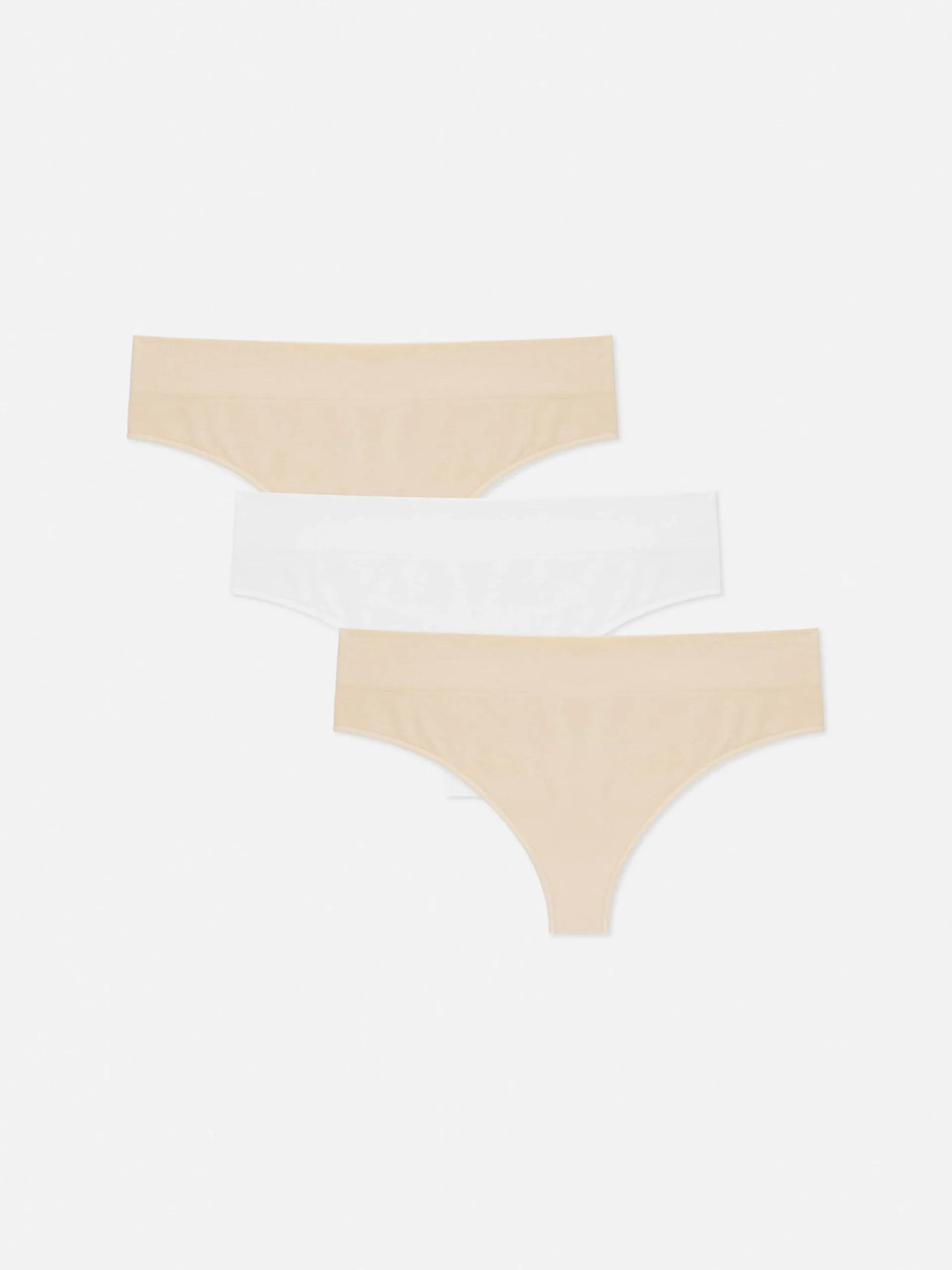 3-Pack Seamless Thongs|Primark Clearance