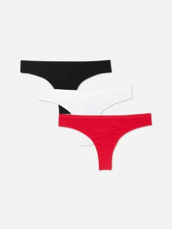 3-Pack Seamless Thongs|Primark New