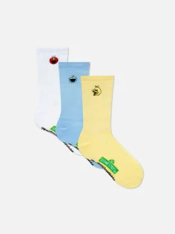 3-Pack Sesame Street Crew Socks|Primark Hot