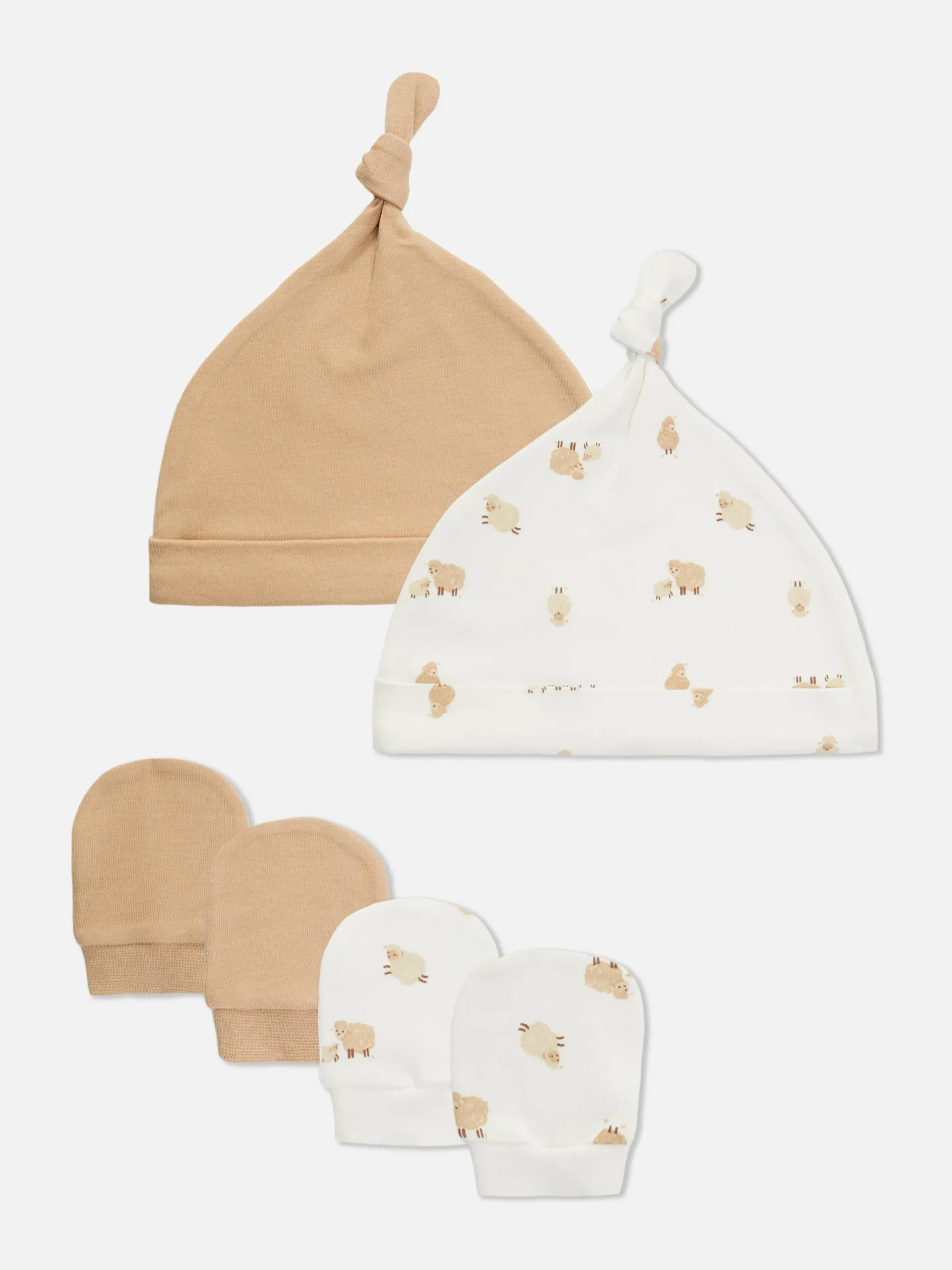 2-Pack Sheep Hat And Mittens Set|Primark Sale
