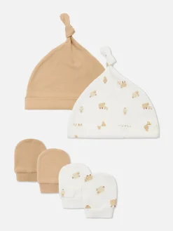 2-Pack Sheep Hat And Mittens Set|Primark Sale