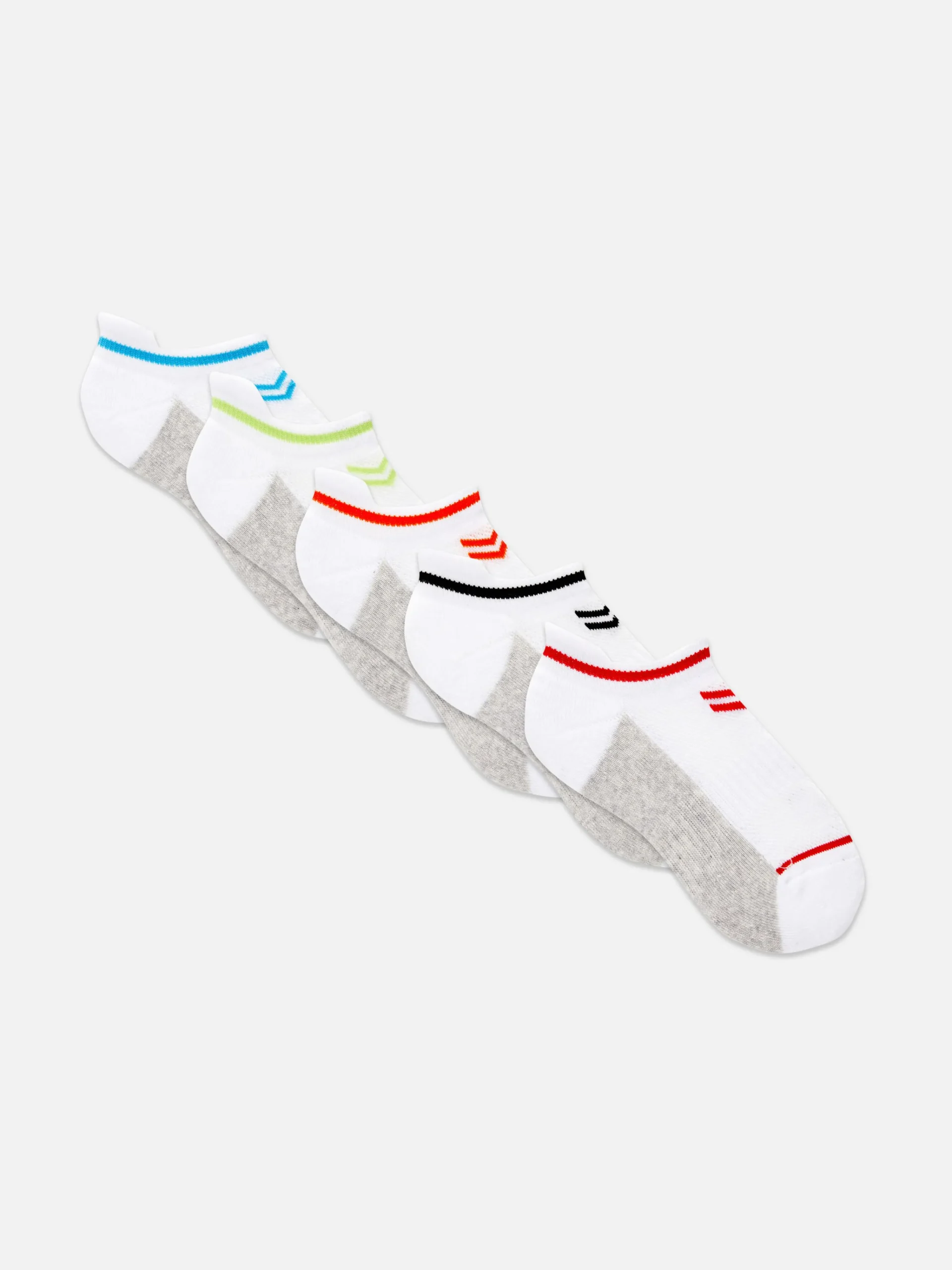 5-Pack Stripe Sneaker Socks|Primark Outlet