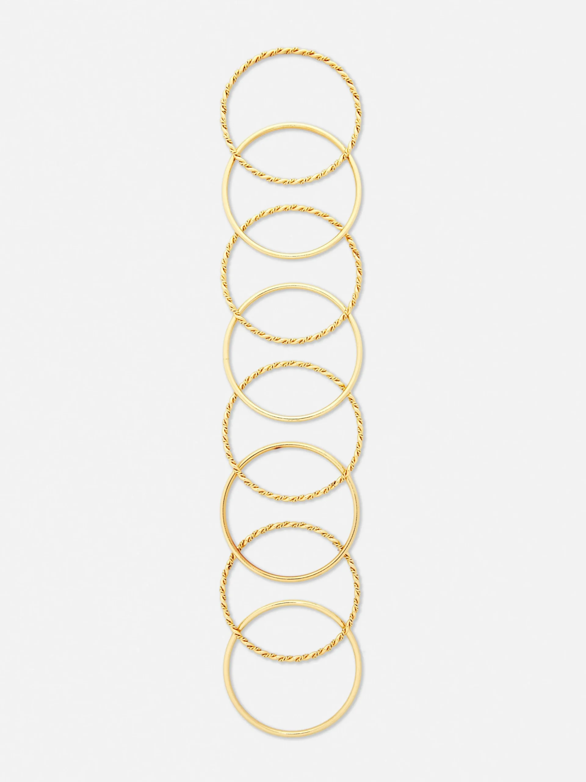 8-Pack Textured Bangles|Primark Online