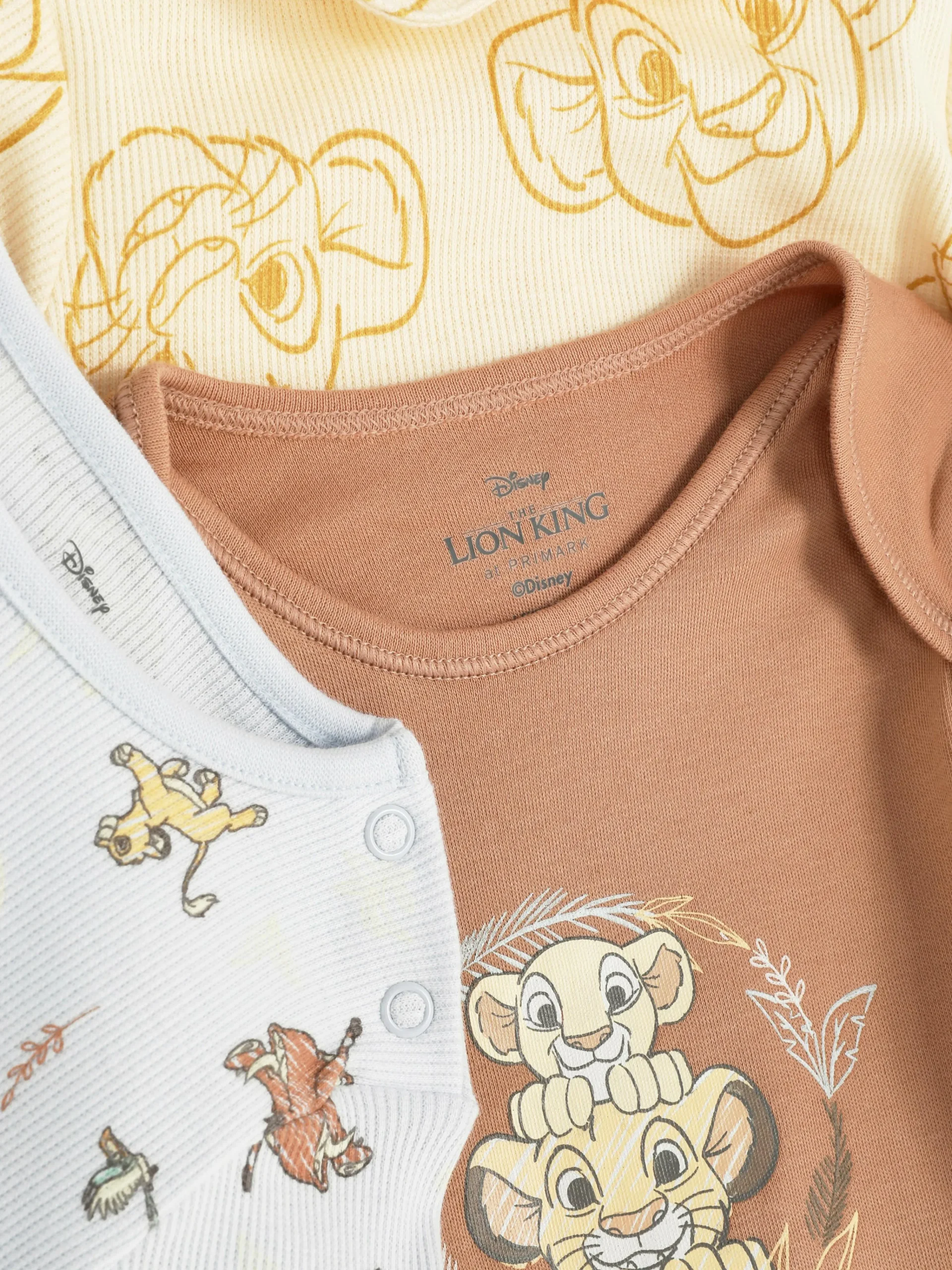 3-Pack The Lion King 30th Anniversary Bodysuits|Primark Clearance