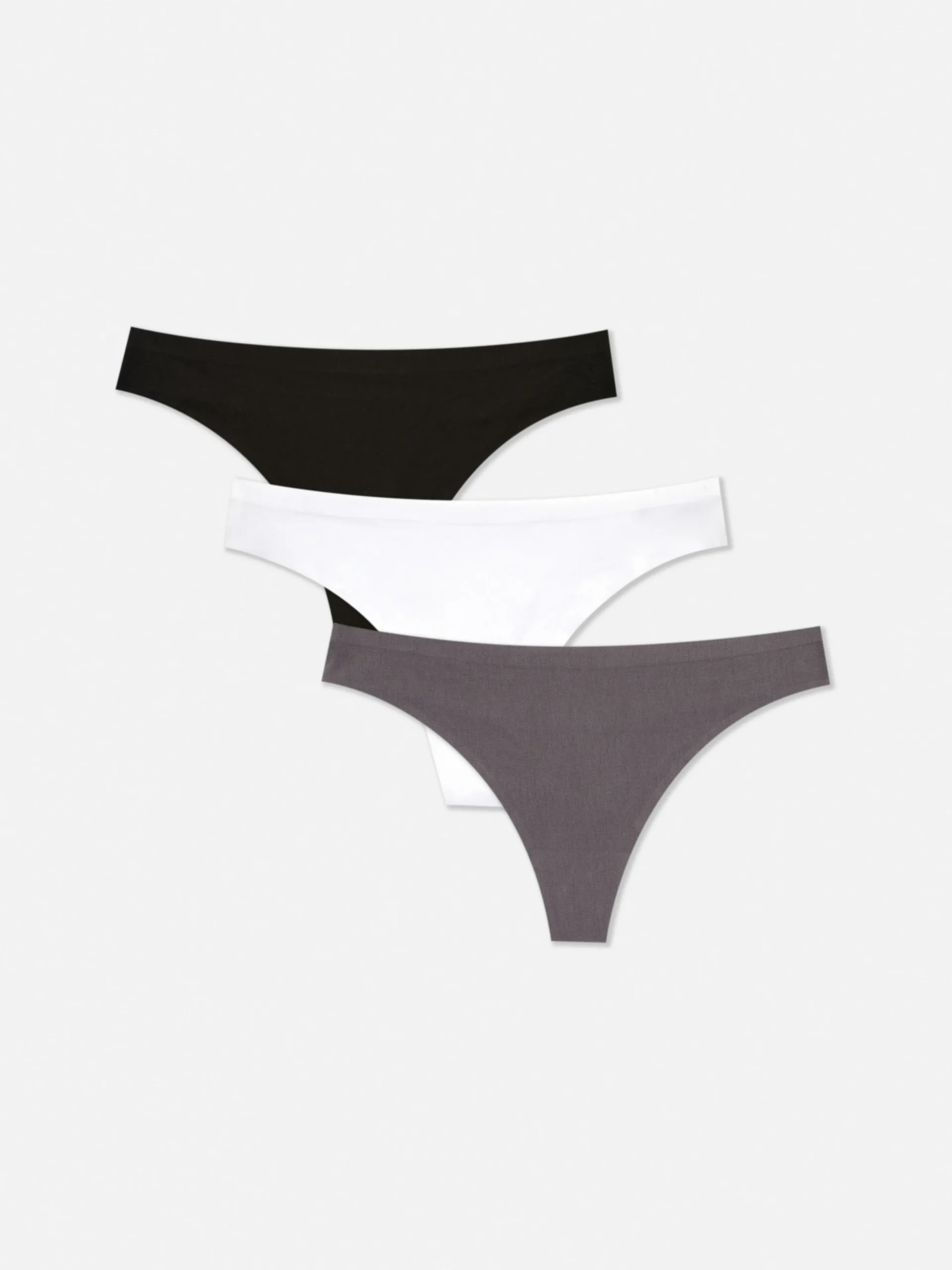 3-Pack Tonal Invisible Thongs|Primark Outlet