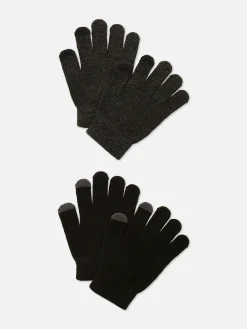 2-Pack Touchscreen Gloves|Primark Outlet